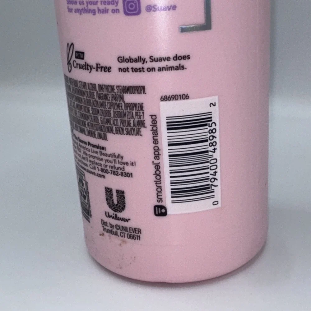 Suave Vivid Color Shampoo & Conditioner Sulfate Free & Amino Acid Complex Pink